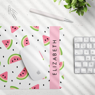 Pink Watermelons, Watermelon Seeds, Your Name Mouse Pad
