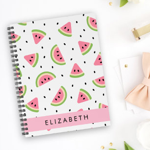 Pink Watermelons, Watermelon Seeds, Your Name Notebook