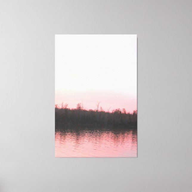 Pink Waters Canvas Print (Front)