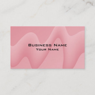 Pink Wave Abstract Image. Business Card