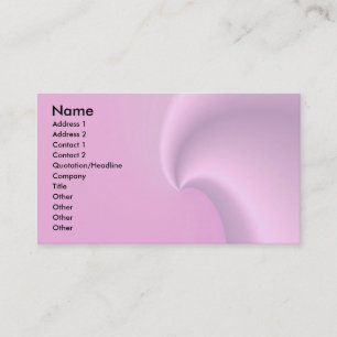 Pink Wave Business Card