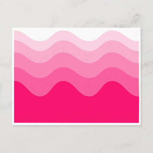 pink wave postcard (Front)