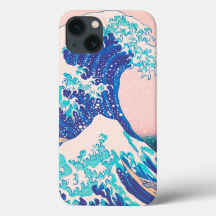 Pink Wave Vintage Japanese Painting Surfer iPhone 13 Case