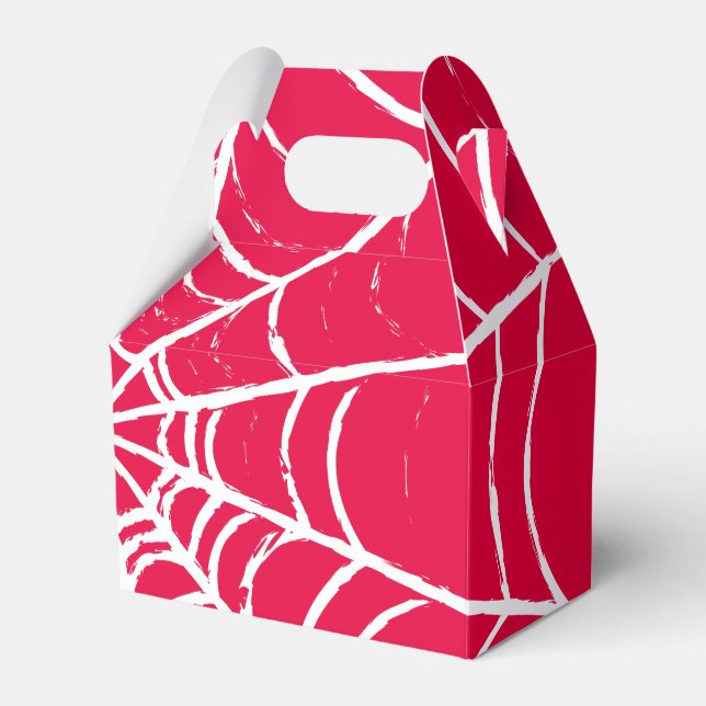 Pink Web Favour Box (Front Side)