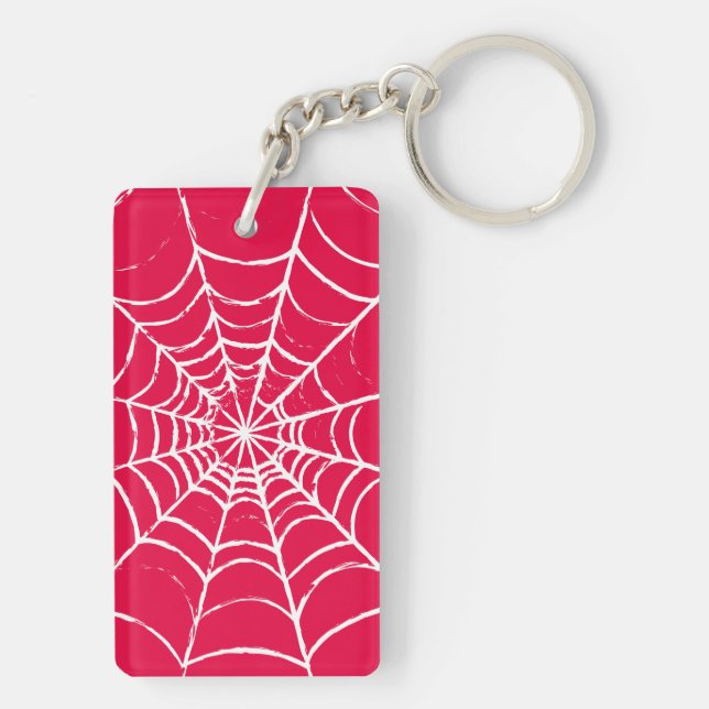 Pink Web Key Ring (Back)
