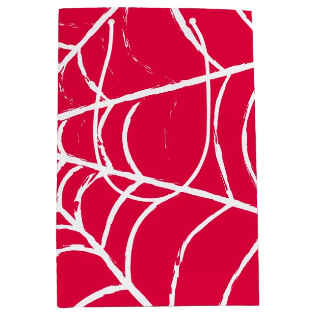 Pink Web Medium Gift Bag (Front)