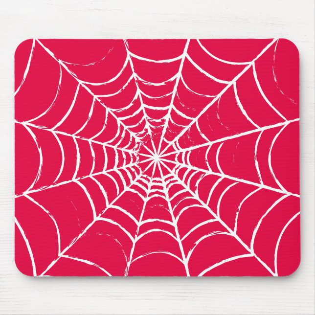 Pink Web Mouse Pad (Front)