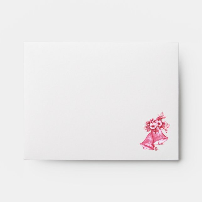 Pink Wedding Bells Envelopes (Front)