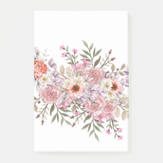 Pink Wedding Bouquet Post-it Notes