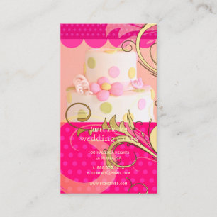 Pink Wedding Cake/Bakery/pâtisserie Business Card