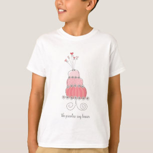 Pink Wedding Cake Fun Custom Your Own T-shirt