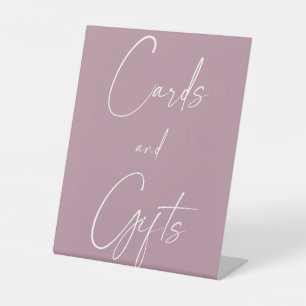 Pink Wedding Cards & Gifts Pedestal Sign
