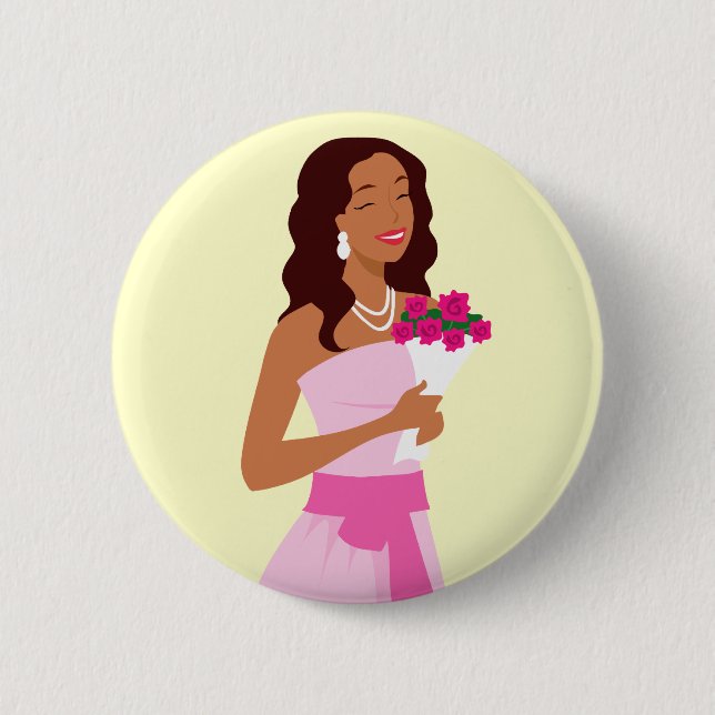Pink Wedding Gown Button (Front)