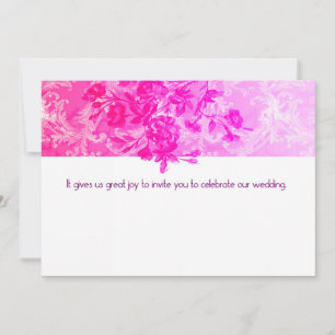 Pink Wedding Invitation