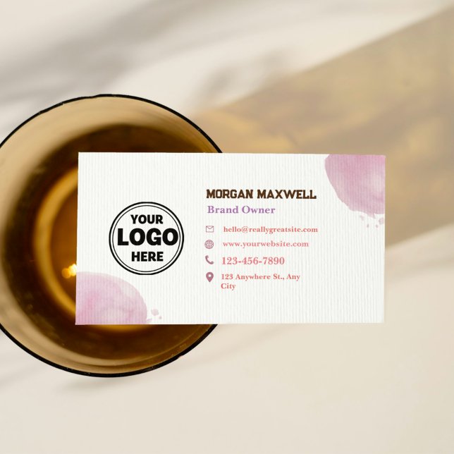 Pink Wedding Organiser QR Code Business Card (Pink Wedding Organizer QR Code Business Card)