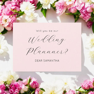 Pink Wedding Planner Proposal Invitation