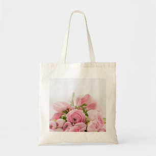 Pink Wedding Roses Tote Bag