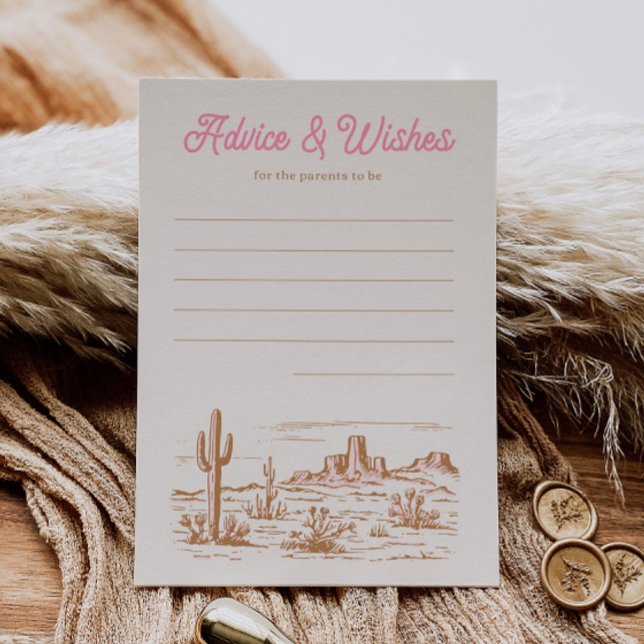 Pink Western Advice for Parents Cards (Creator Uploaded)