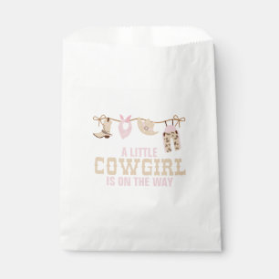 Pink Western Cowgirl Baby Shower Favour Bags