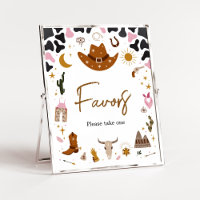 Pink Western Cowgirl Baby Shower Favours