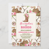 Pink Western First Birthday Rodeo Baby Girl