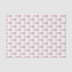 Pink Western Sheriff Star Tissue Paper