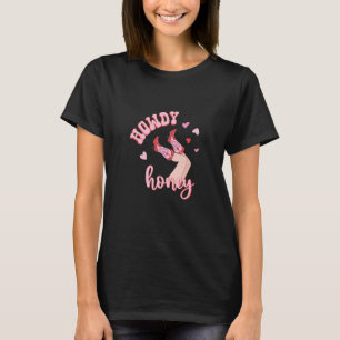 Pink Western Valentine's Day Cowgirl Howdy Partner T-Shirt
