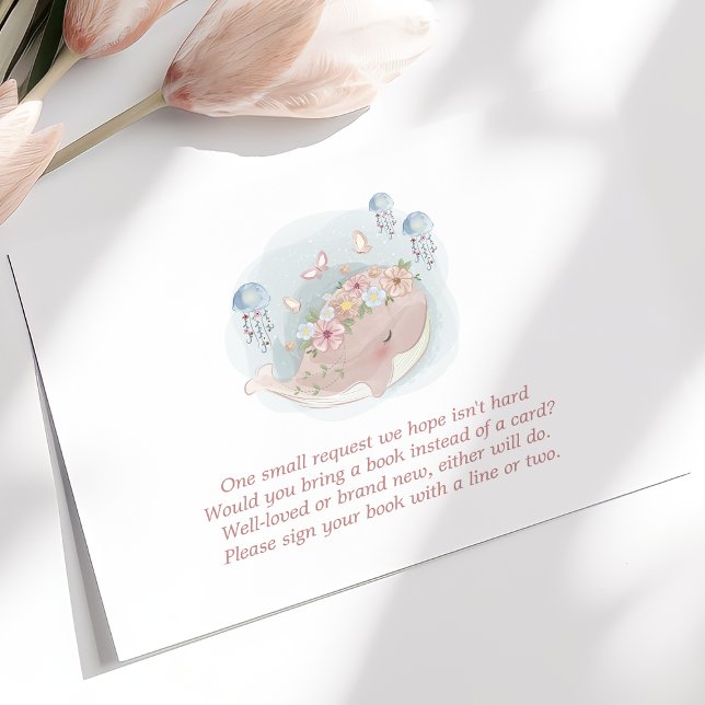Pink Whale Jellyfish Books For Baby Enclosure Card (Creator Uploaded)