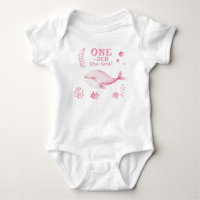 Pink Whale Oneder The Sea 1st Birthday