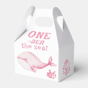 Pink Whale Oneder The Sea 1st Birthday  Favour Box