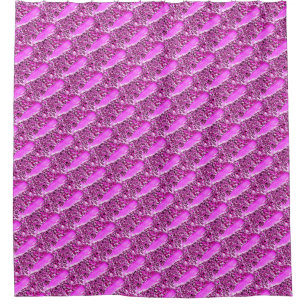 pink whale pod design shower curtain