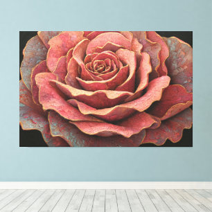 Pink, White, and Yellow Rose – Abstract Wall Art