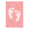 Pink/White Baby Footprints