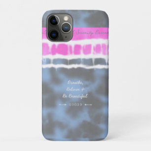 Pink white & Blue Tie dye Twist Sway in Style Case-Mate iPhone Case