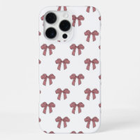 Pink White Bow Pattern Coquette Girly Spring