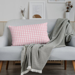 Pink & White Chequerboard Evergreen Pillow Case