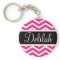 Pink White Chevron Black Name