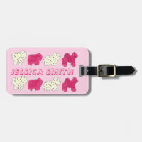 Pink White Circus Zoo Animal Cookies Crackers