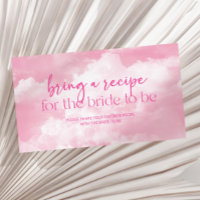 Pink White Clouds Bridal Shower Bring A Recipe
