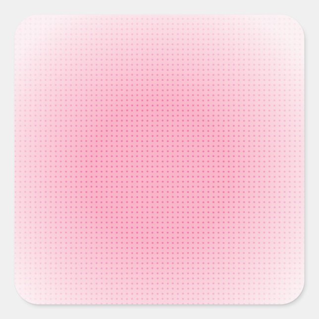 Pink White Custom Blank Template Square Sticker (Front)