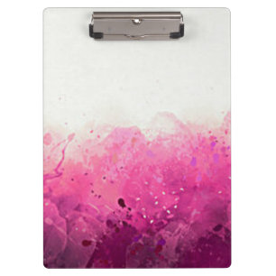 Pink & white custom clip board! clipboard