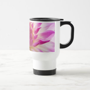 Pink White Dahlia Flower coffee mug gifts