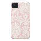 Pink&White Damask iPhone Case