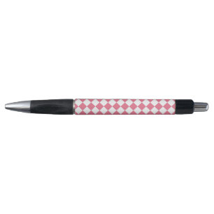 Pink White Diamond Chequered Pattern