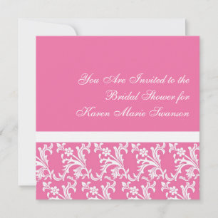 Pink & White Elegance Invitation