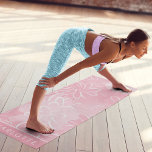 Pink White Floral Pattern Personalised Name Yoga Mat<br><div class="desc">Pink White Floral Pattern Personalised Name Yoga Mat perfect as a gift for those that enjoy yoga,  meditation,  pilates,  fitness,  exercise,  sports,  gym,  athletes,  swimmers and much more. Give a personalised gift to family and friends for birthdays,  Christmas,  Mother's Day,  holidays and more. Designed by Evco Studio www.zazzle.com/store/evcostudio</div>