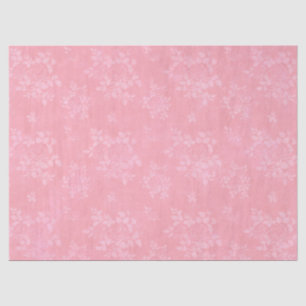  Pink White Flowers Découpage  Tissue Paper