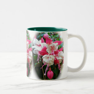 Pink & White Fuschia Mug