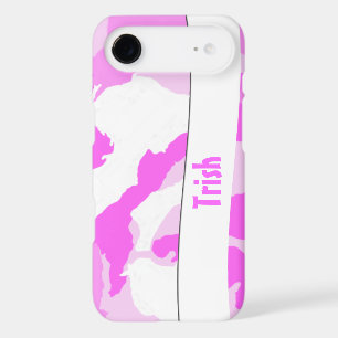 Pink White Girly Camouflage Pattern Custom