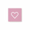Pink White Heart Valentines Post-It Notes
